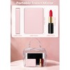 SisKokoro Compact Mirror, Rechargeable 30X Magnifying Mirror with 3 Lighting