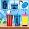 Jansun 12 Pack Teacher Appreciation Reusable Coffee Cups Plastic Tumblers
