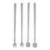 4Pcs 304 Stainless Steel Coffee Spoon Long Handle Coffee Spoon
