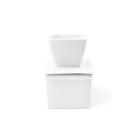 Fox Run Butter Keeper Stoneware, 3.75 x 3.75 x 5.5, White