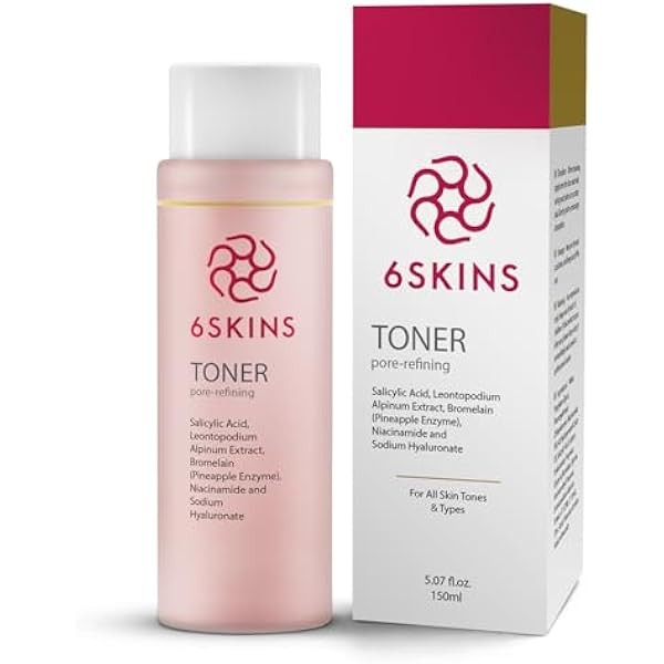 6SKINS® Pore Refining Toner for Face – Hydrating Face Exfoliator
