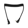 Flexible Flash Sync Cable 2.5mm Male to Male Coiled Cord