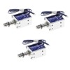 NOLITOY 3pcs Push Pull Electromagnet Dc Linear Solenoid for Vending