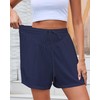 Eddoyee Shorts Women Summer Causal Women Shorts Drawstring Elastic Waist