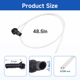 W11415785 Refrigerator Ice Maker Fill Tube and Water Line Assembly Compatible with Whirlpool Kenmore Maytag Amana, Replace 4958118 W11232485 AP6978206 67006317 12961401 PS12745424 EAP12745424