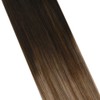 Ugeat Clip in Hair Extensions Balayage Hair Extensions Darkest Brown