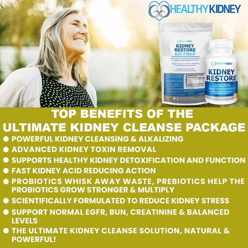 Kidney Cleanse Supplement Package for Optimal Kidney Cleansing 2 Pack