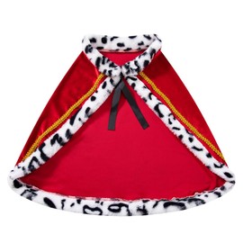 Capa de perro para disfraces de Halloween, Rey, Reina, Príncipe y Princesa Cosplay (L)