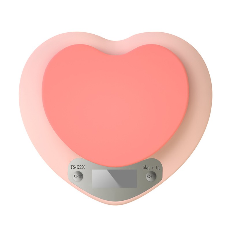 Digital Food Scale HD LCD Display 3 Units Accurate Heart