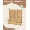 DINZI LVJ Toy Storage Organizer, Kids Bookshelf, Wood Toy Storage