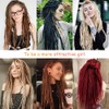 Ajsowju Straight Dreadlock Synthetic Double Ended Dreadlock Extensions 20 inches