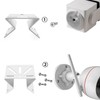 CTXSumTec 2-Pack Heavy-Duty Corner Security Camera Bracket - Weatherproof White