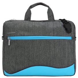 13 14 Inch Laptop Messenger Bag for Men and Women, with Top Handle and Adjustable Shoulder Strap, Padded Computer Bag