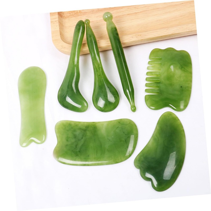 Healifty 1 Set 10pcs Gua Sha Massage Board Scalp Comb