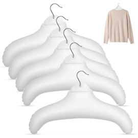 UKCOCO Pack of 5 Inflatable Clothes Hangers: Outdoor Travel Portable Travel Hangers for Shirts Dresses - Foldable Travel Clothes Hangers Made of PVC for Home, Hotel, Camping, Space Saving Jacket Hangers