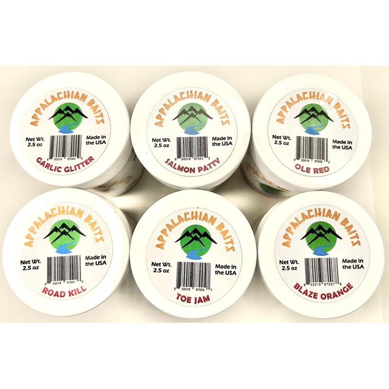 Appalachian Baits Road Kill, Soft Sinking Dough Bait, Scented, (Trout,