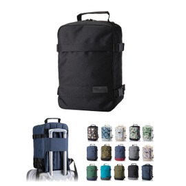 BambiniWelt by Rafael K. Hand Luggage Backpack for Ryanair Eurowings 40 x 20 x 25 40 x 30 x 20 cm [Hand Luggage Backpack] Aeroplane Travel Bag Board Luggage Cabin Case Weekender, Black-black