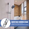 Adjustable Shower Head Holder Bracket, Detachable Chrome Plated Shower Head