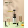 Masticating Juicer Machines, Reemix Cold Press juicer Machine Compact Size,