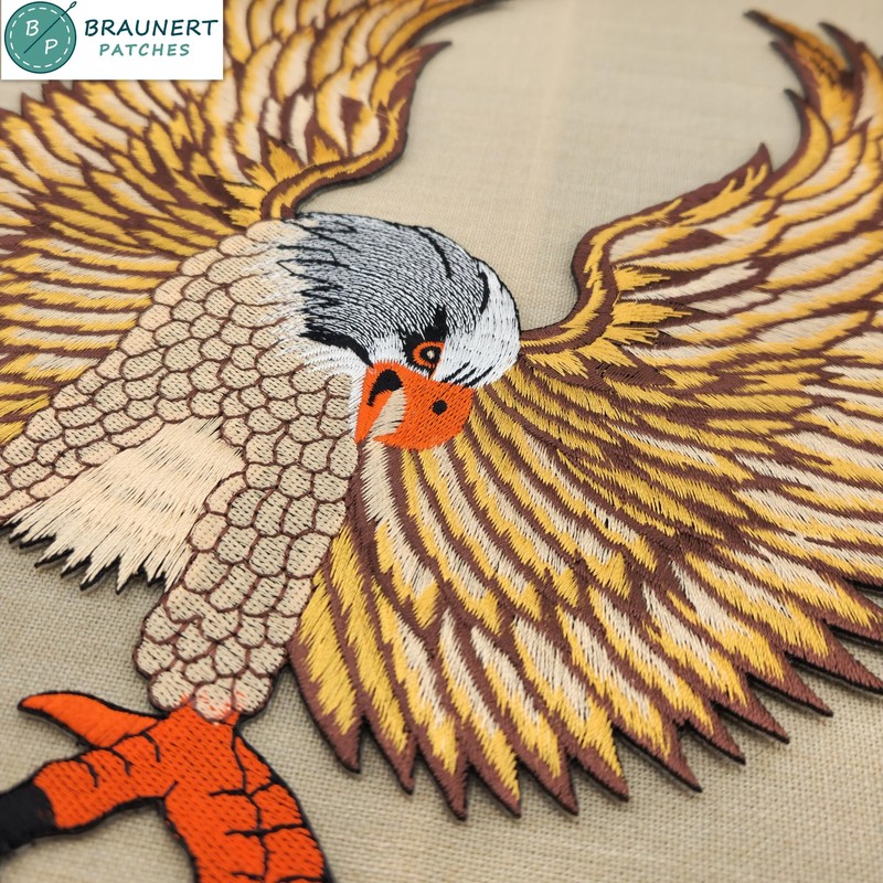 Large Eagle Back Patch Brown - 25 x 28 cm