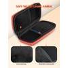 Large Double Eyeglasses Case, Shockproof Hard EVA Shell Dual Sunglasses
