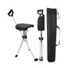 Portable Walking Stick Cane with Seat, Foldable Chair, Lightweight Aluminum,
