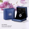 CDE Forever Love Heart Pendant Necklaces for Women 925 Sterling