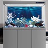 AWERT 30x18 inches Ocean Floor Aquarium Background Undersea Theme Aquarium