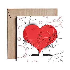 Heart Monster - Greeting Card from PIESKOT â Design from Poland