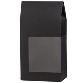 Hammont Gift Boxes (8 Pack) | Beautiful,Tall Paper Boxes with Window | Black, 6.75x3.5x2 | Gift Boxes for Parties, Holidays, Weddings, Birthdays etc. | Cupcakes, Cookies, Candies, and More