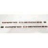 Grand Cherokee 2PCS Door Gloss Black Red Emblems Fit For
