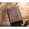 BULL GUARD Best Leather Men's RFID Trifold Wallet With ID