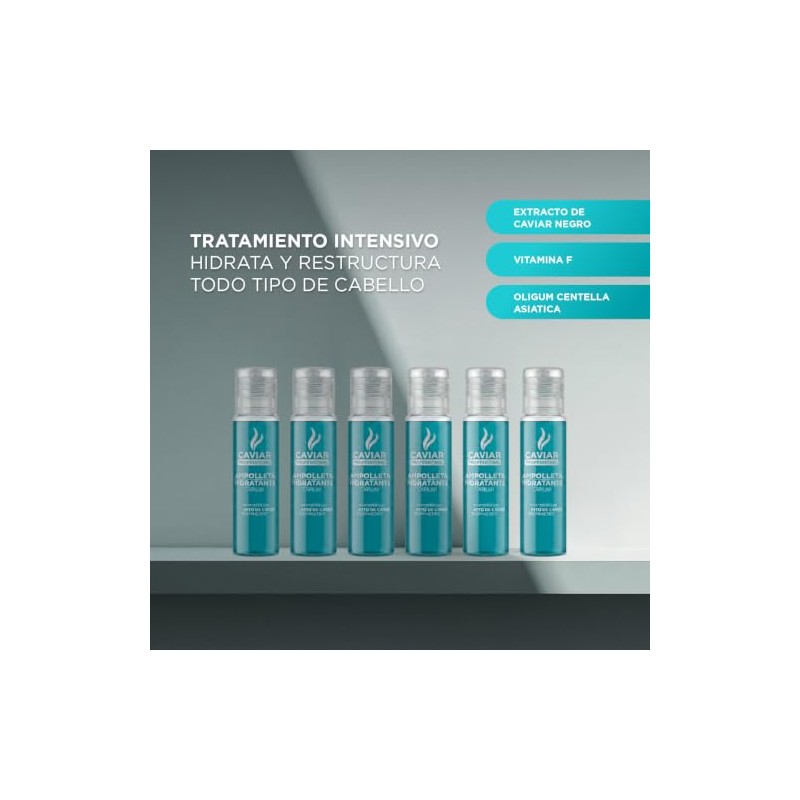 Ampolletas para el cabello maltratado | Extracto de caviar |