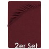 NatureMark Set of 2 Children's Jersey Fitted Sheets, 100% Cotton,