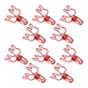100pcs Binder Clips Cute Rabbit Shape Strong Clamping Force Metal
