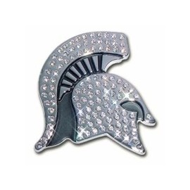 Elektroplate Michigan State University (Spartan Head with Austrian Crystals) Emblem