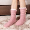 LEMZONE Women's Winter Slipper Socks Warm Cozy Fuzzy Fleece-lined Cabin