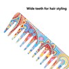 5pcs Paddle Hair Brush Set Easy Detangling Brush Tail Comb