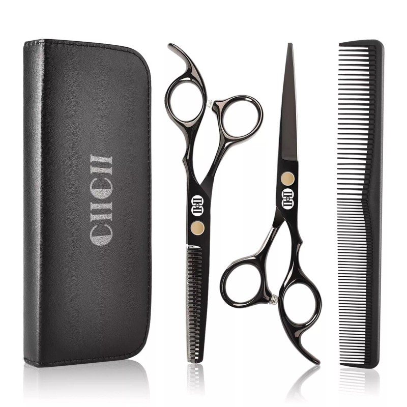 CIICII Hair Cutting Scissors Shears Kit, Professional Hairdressing Scissors S...