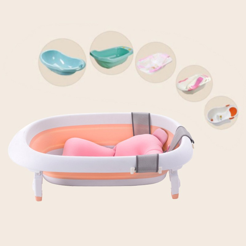 Baby Bath Cushion Hands Free Soft Floating Net Baby Bathtub