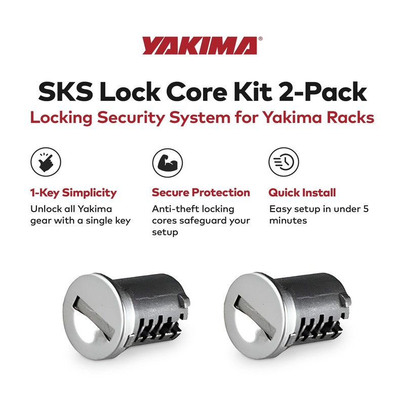 YAKIMA, SKS Lock Cores for YAKIMA Car Rack System Components,