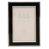 Sixtrees Abbey Black 2-101-46 Polished Silver photo frame with lacquered