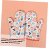 Ipetboom 1 Pair Heat Resistant Mitts Non Slip Oven Gloves