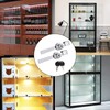 12Pack Display Case Lock Showcase for Sliding Glass Door, Lock