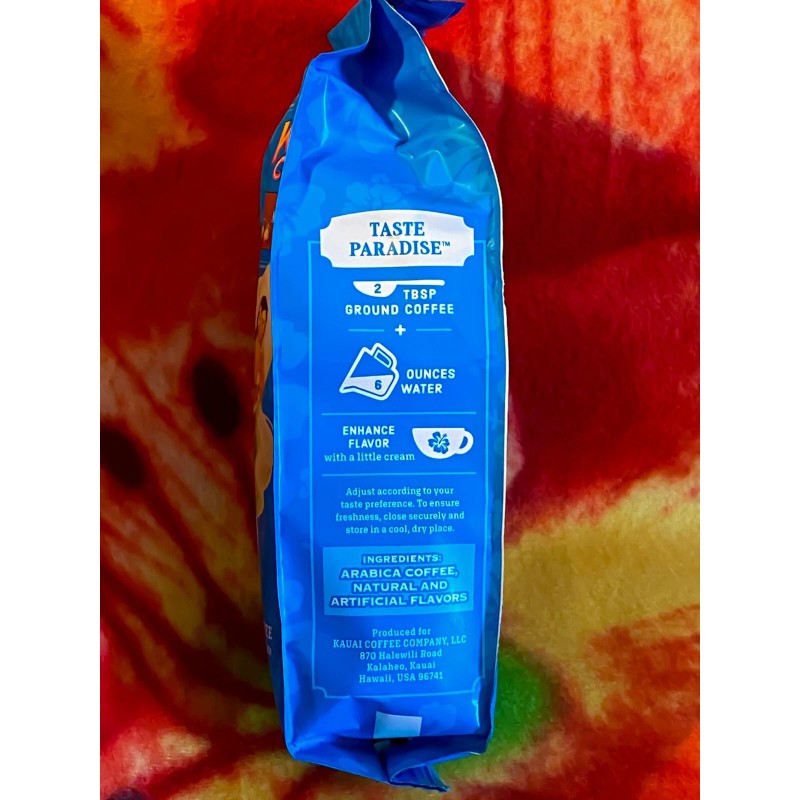 Kauai Coffee Mocha Macadamia Nut Ground 10oz Hawaiian Estate BEST