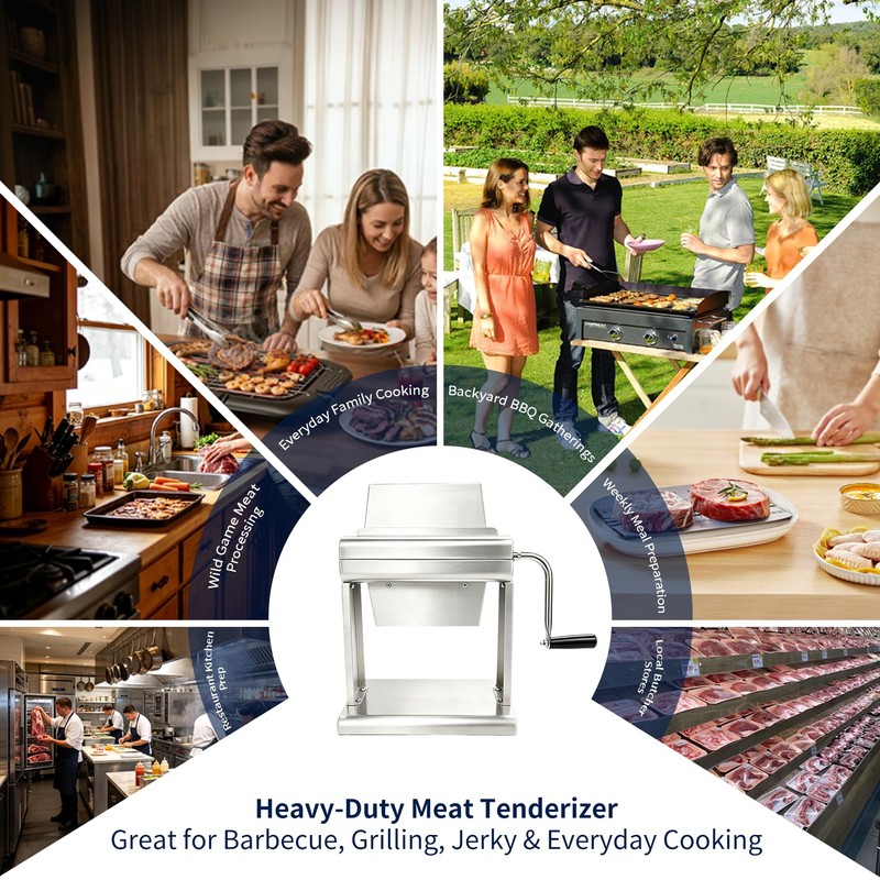 7 Inch Commercial Meat Tenderizer Machine