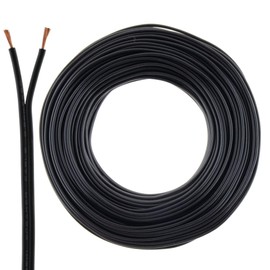 Speaker Cable 2x0,5 mm² CCA – Audio cable – Black – 25 m – Cable