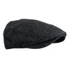 Wonderful Fashion Men's Herringbone Tweed Wool Blend Snap Front Newsboy