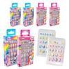 CRAZE Sticker per Unghie Galupy, Confezione da 4-96 Unghie Finte