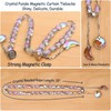VERSAINSECT Curtain Tiebacks, 2 Pack Crystal Beaded Sun & Moon